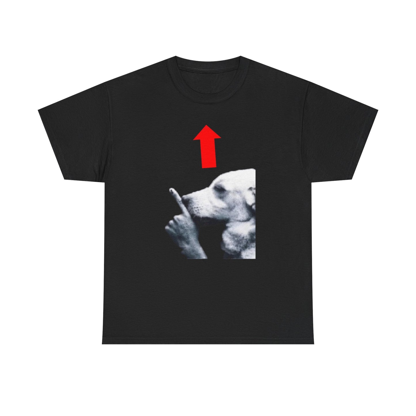 Quiet Dog Arrow Meme Tee