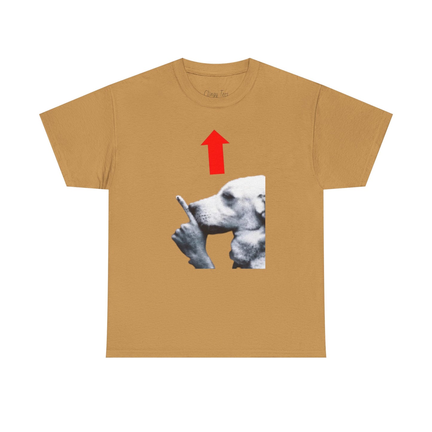 Quiet Dog Arrow Meme Tee