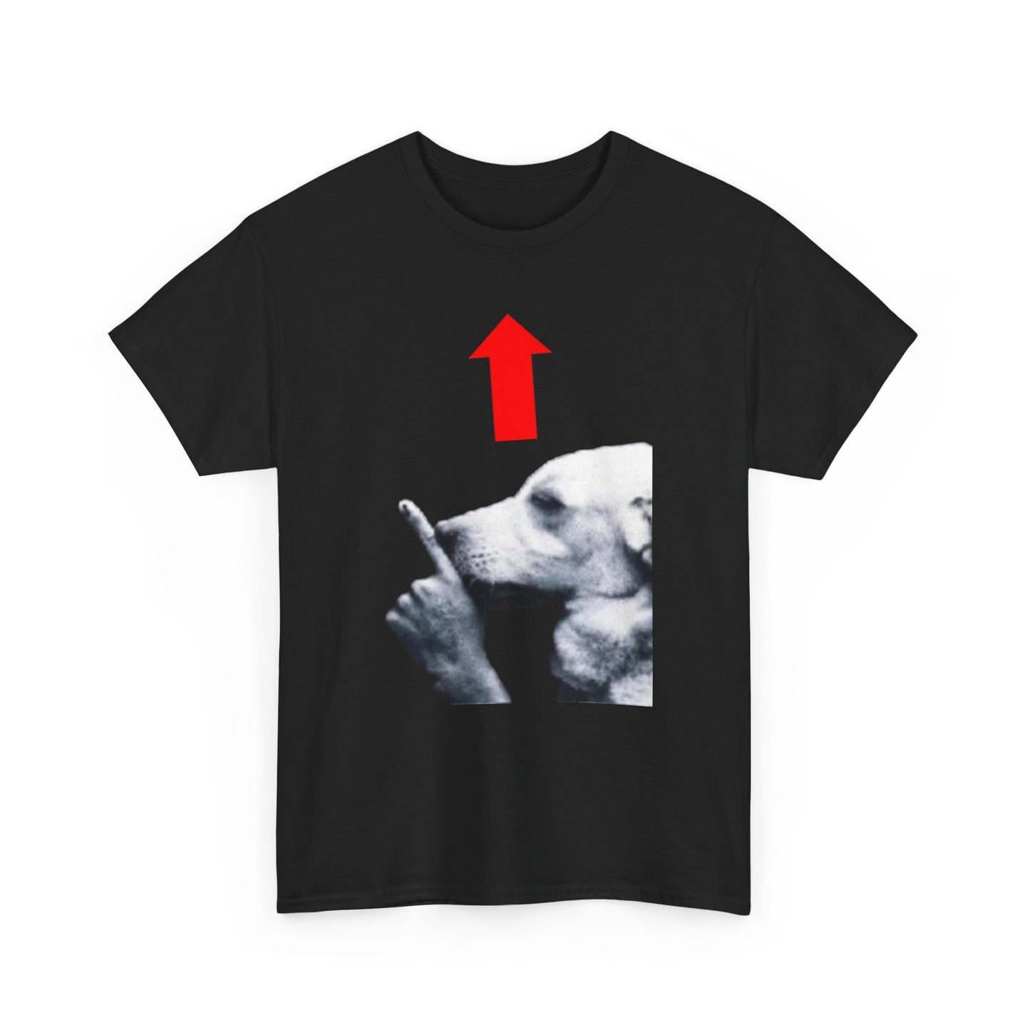 Quiet Dog Arrow Meme Tee