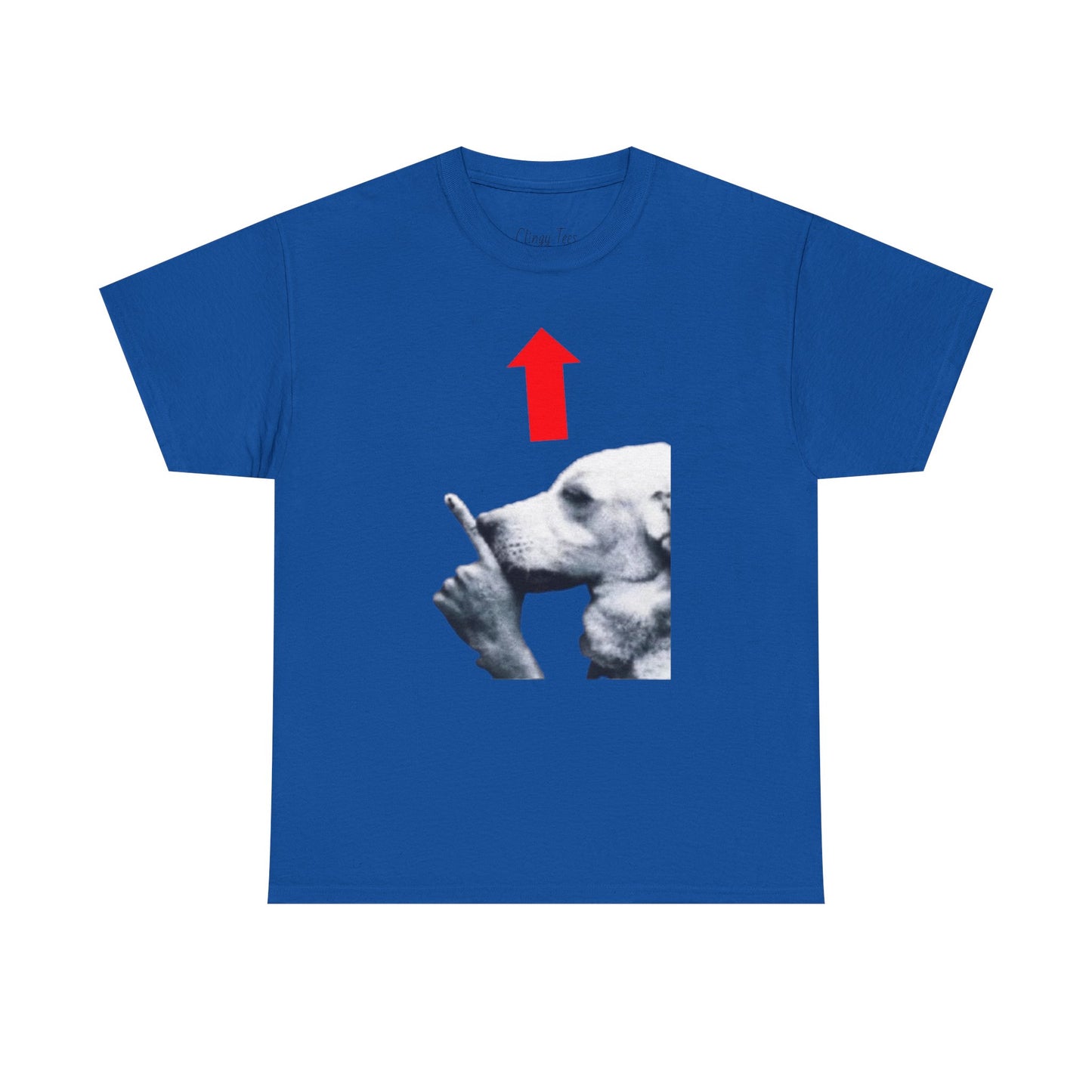 Quiet Dog Arrow Meme Tee