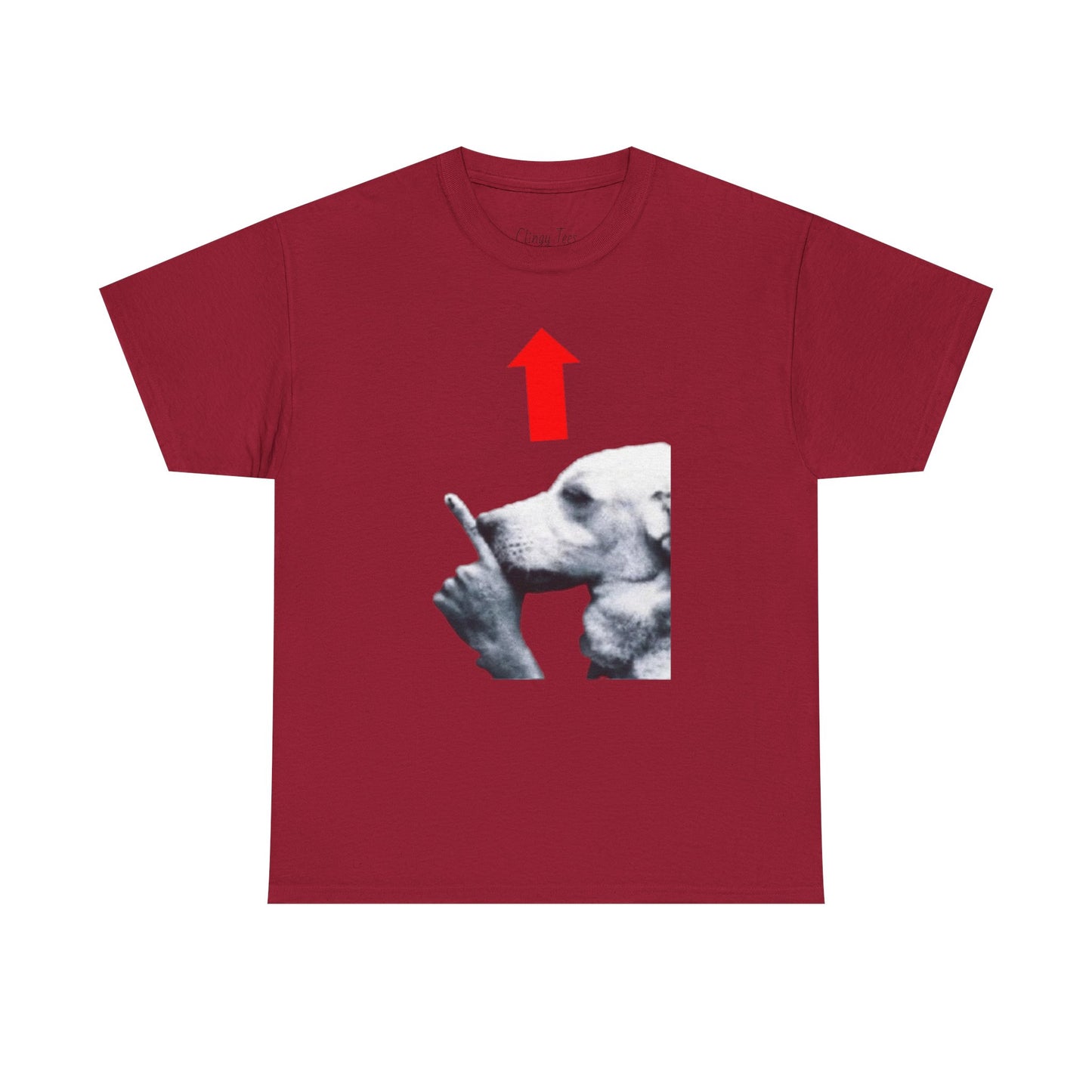 Quiet Dog Arrow Meme Tee