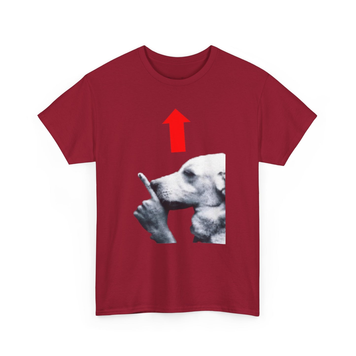 Quiet Dog Arrow Meme Tee