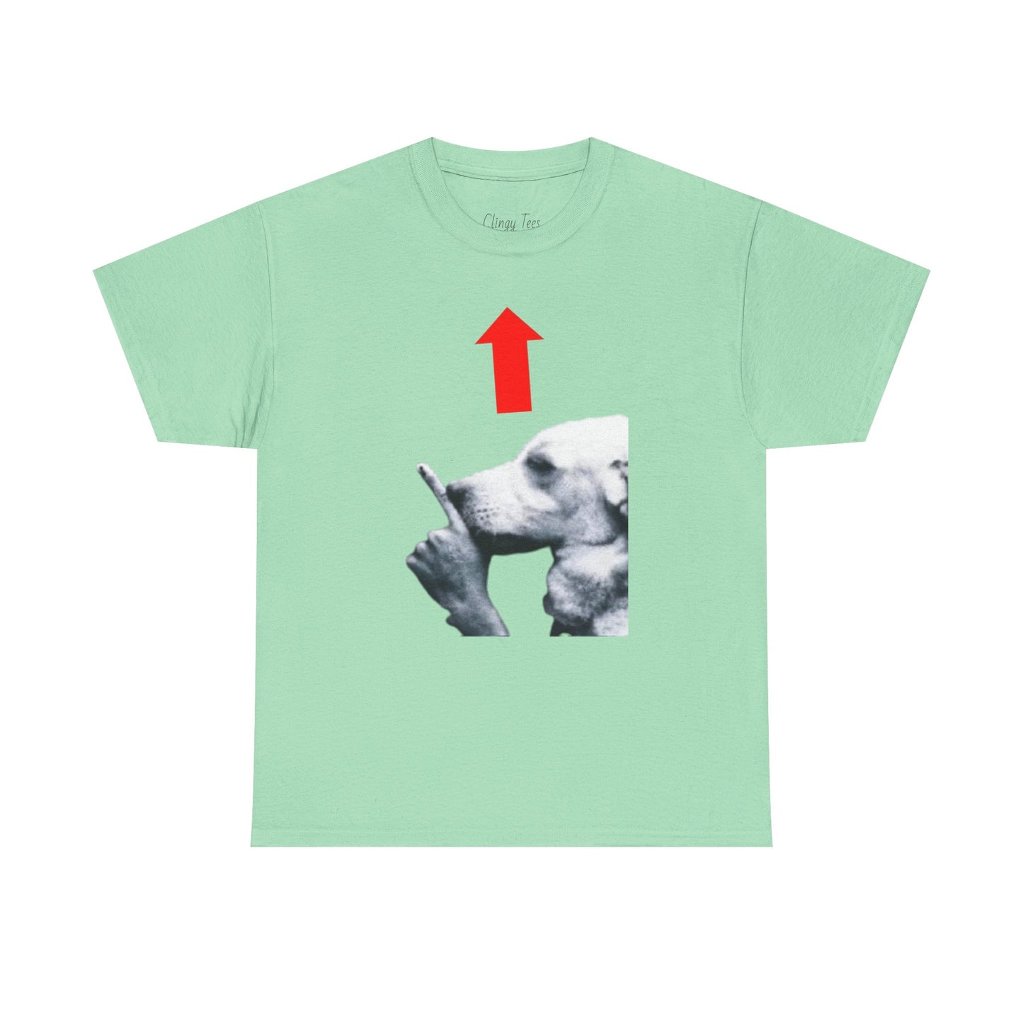 Quiet Dog Arrow Meme Tee