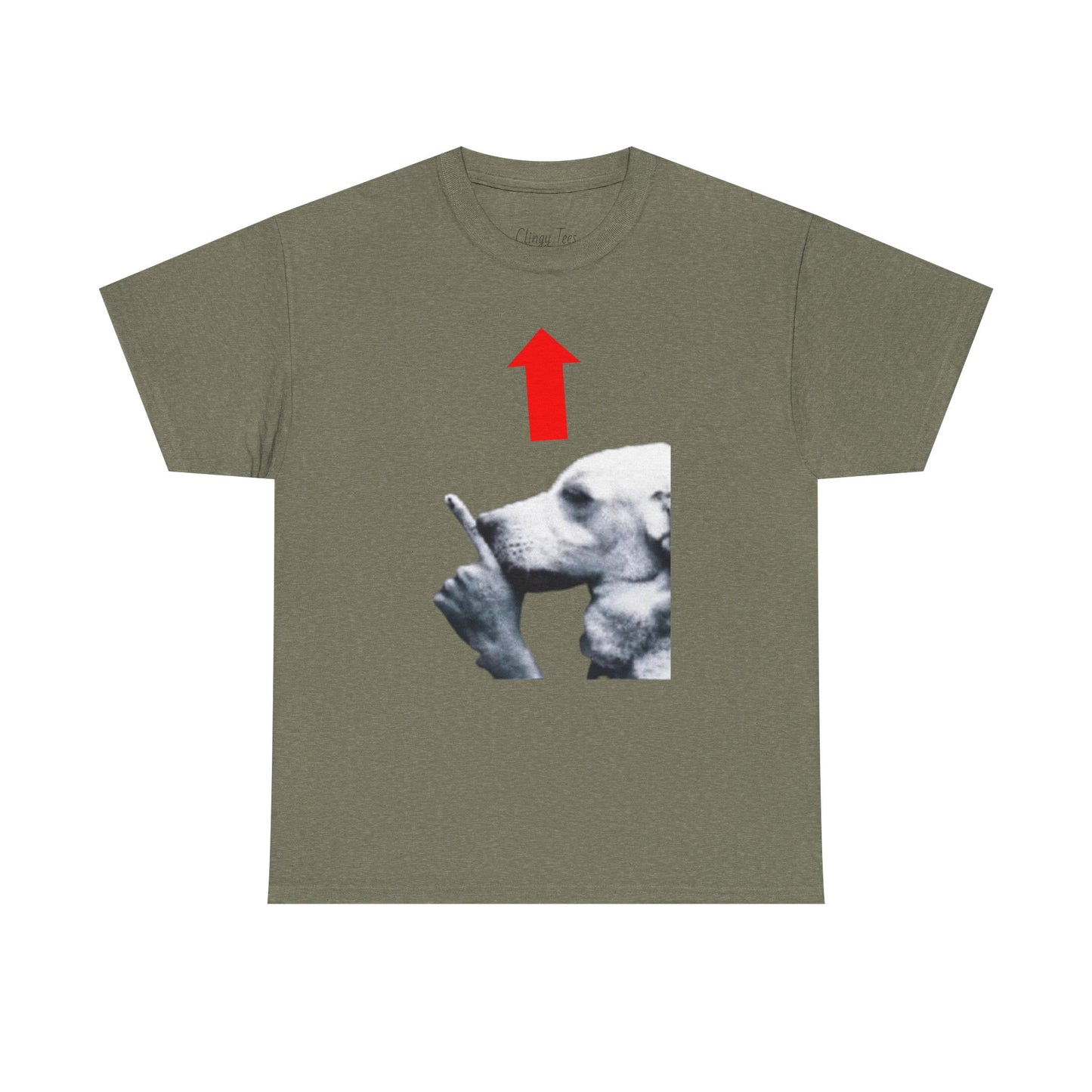 Quiet Dog Arrow Meme Tee