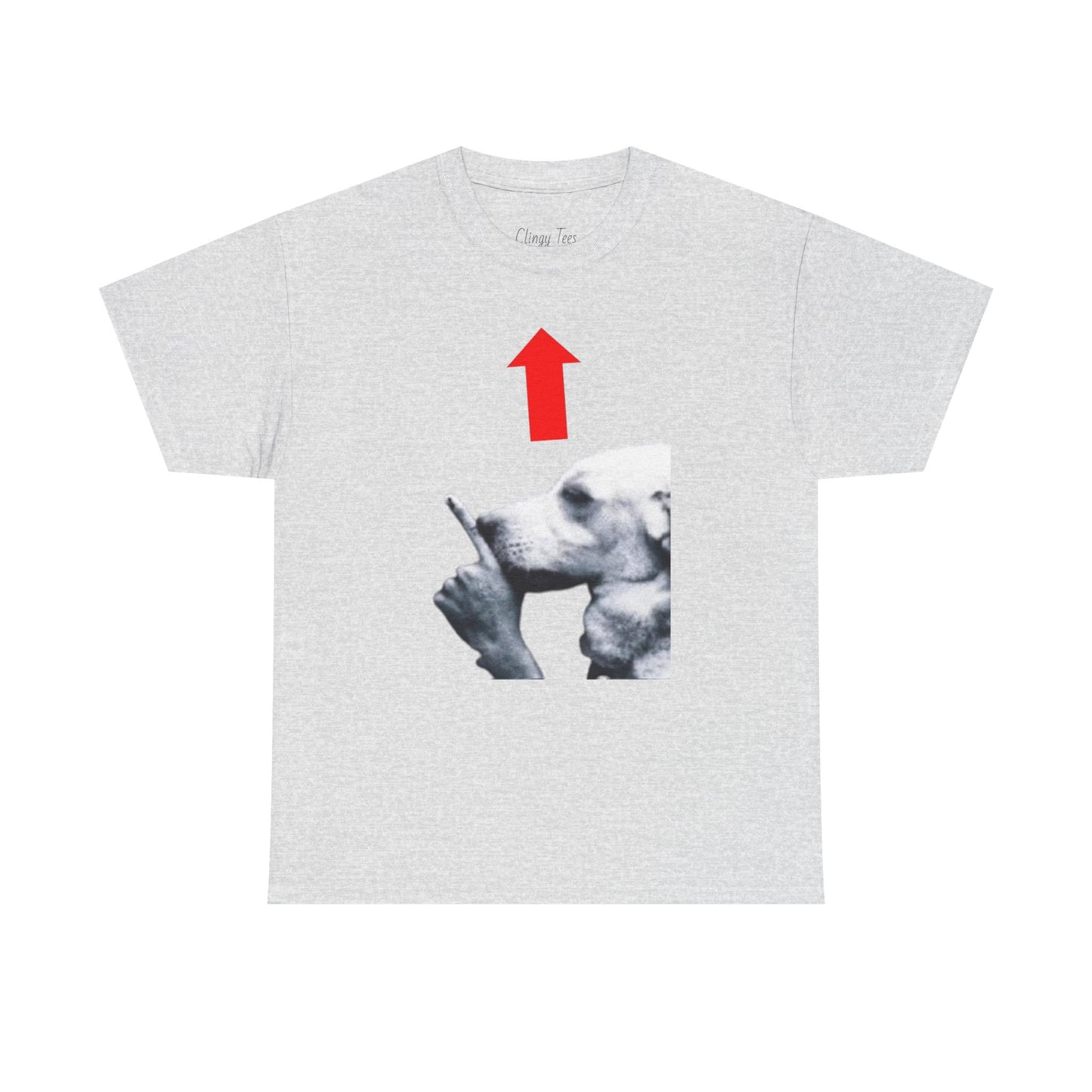 Quiet Dog Arrow Meme Tee