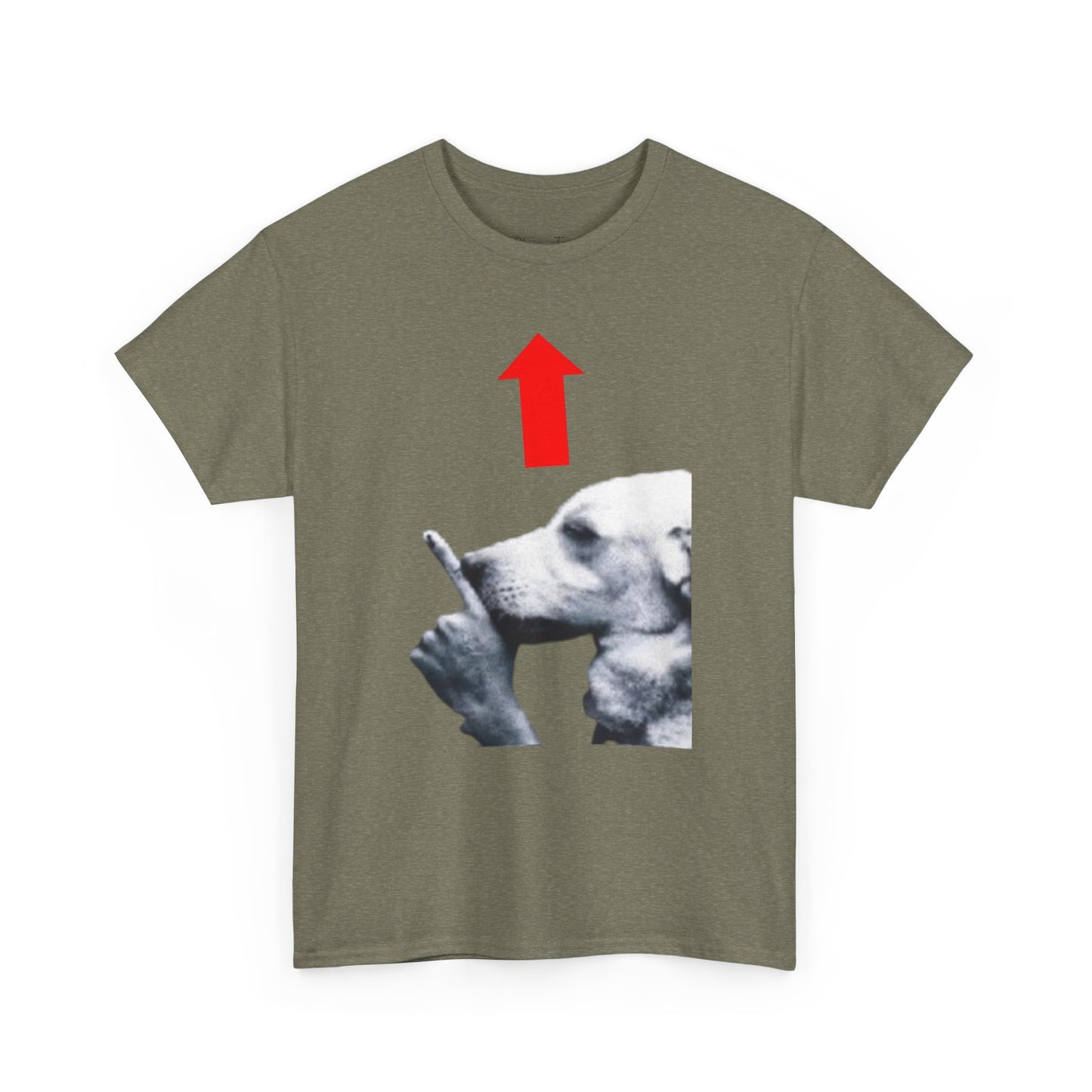 Quiet Dog Arrow Meme Tee