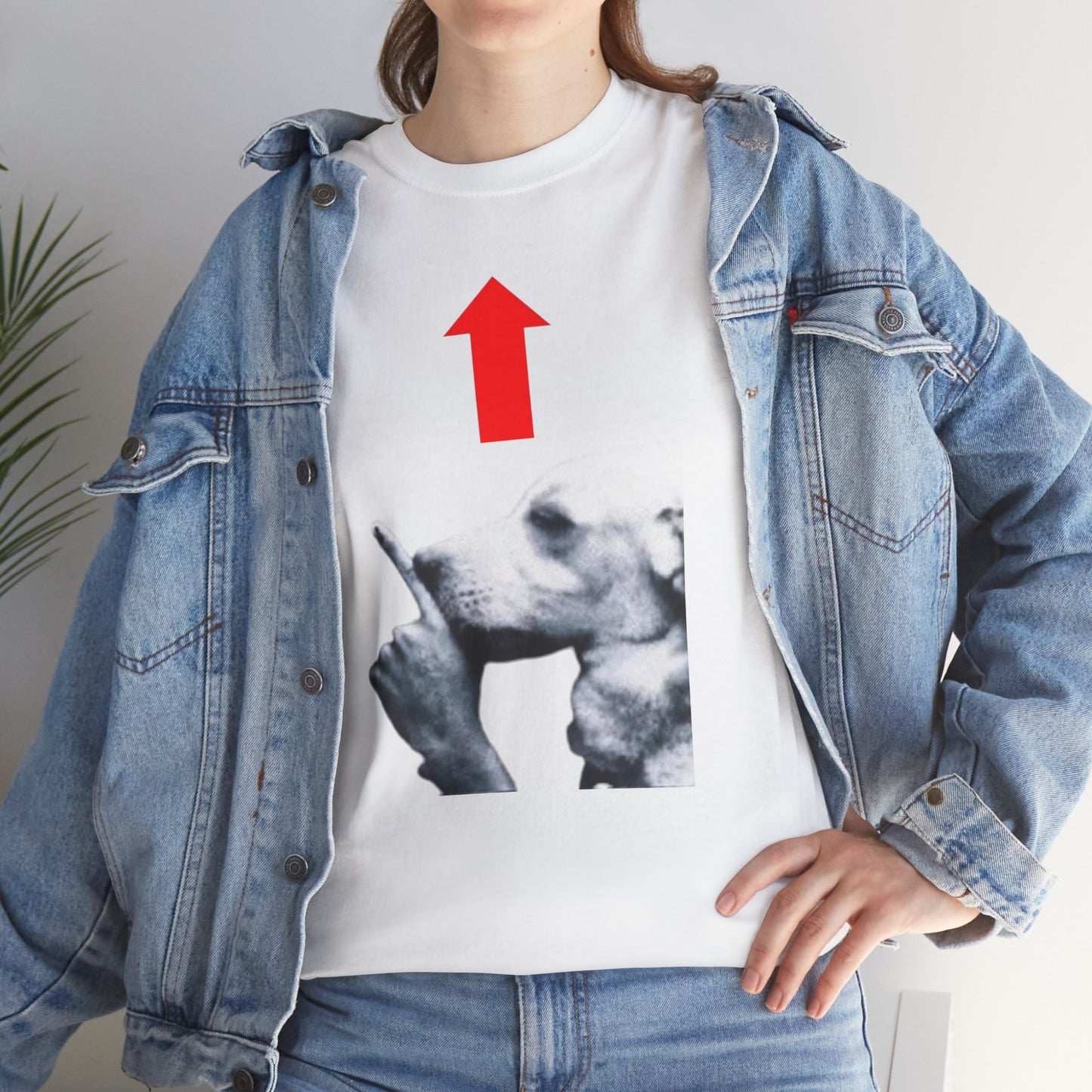 Quiet Dog Arrow Meme Tee
